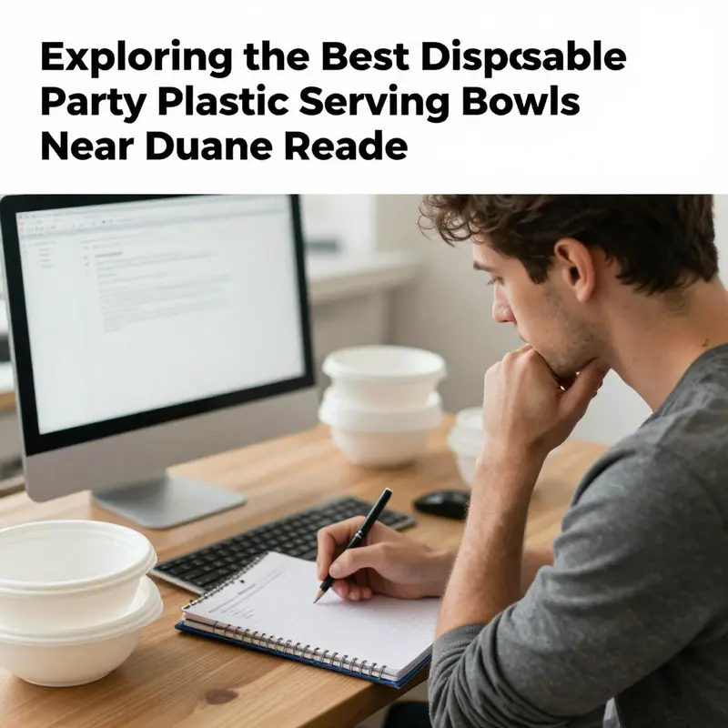 Limited selection of disposable bowls available at Duane Reade.