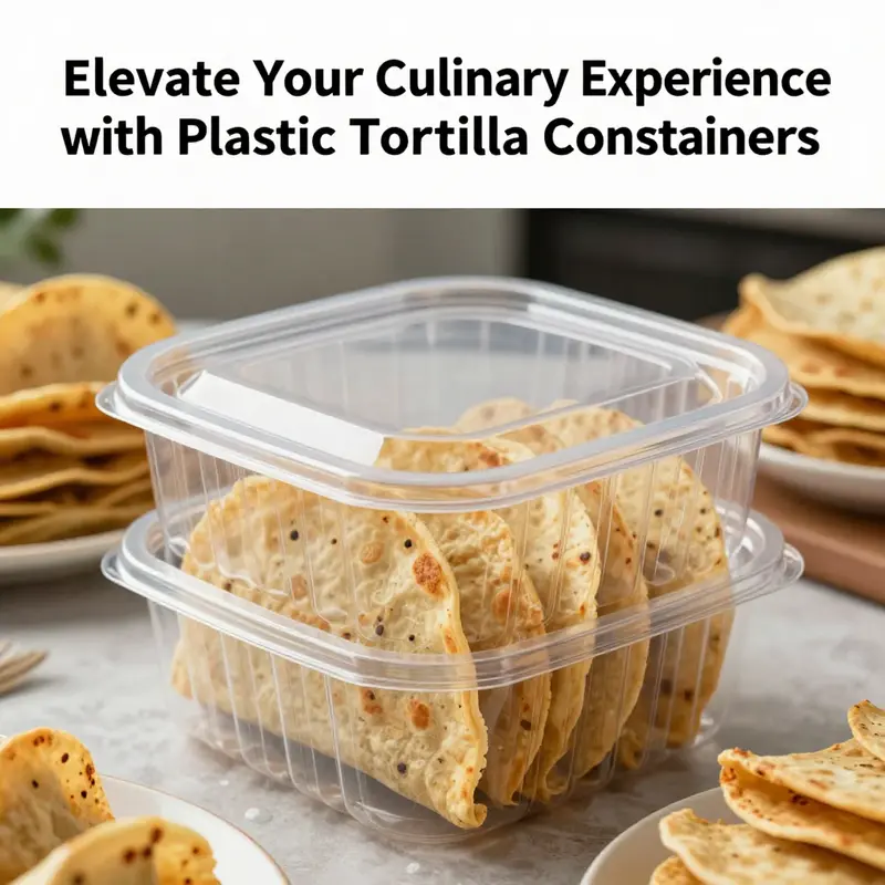 Highlighting the key features of BPA-free plastic tortilla containers designed for food safety.