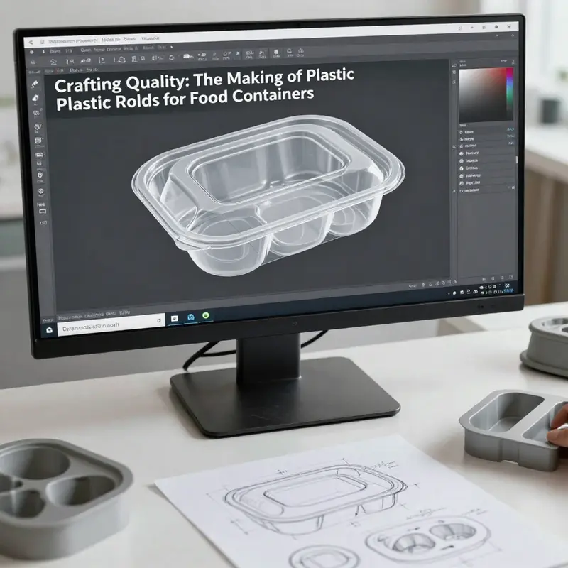 Detailed designs of food container molds using CAD software.