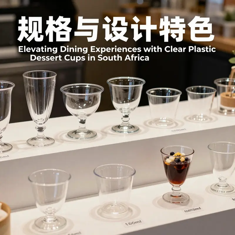 Clear plastic dessert cups transforming experiences in a South African café.
