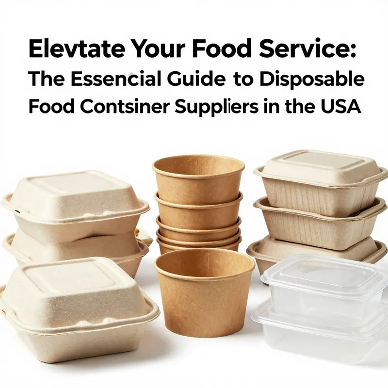 An array of disposable food containers illustrating the range available for various food services.