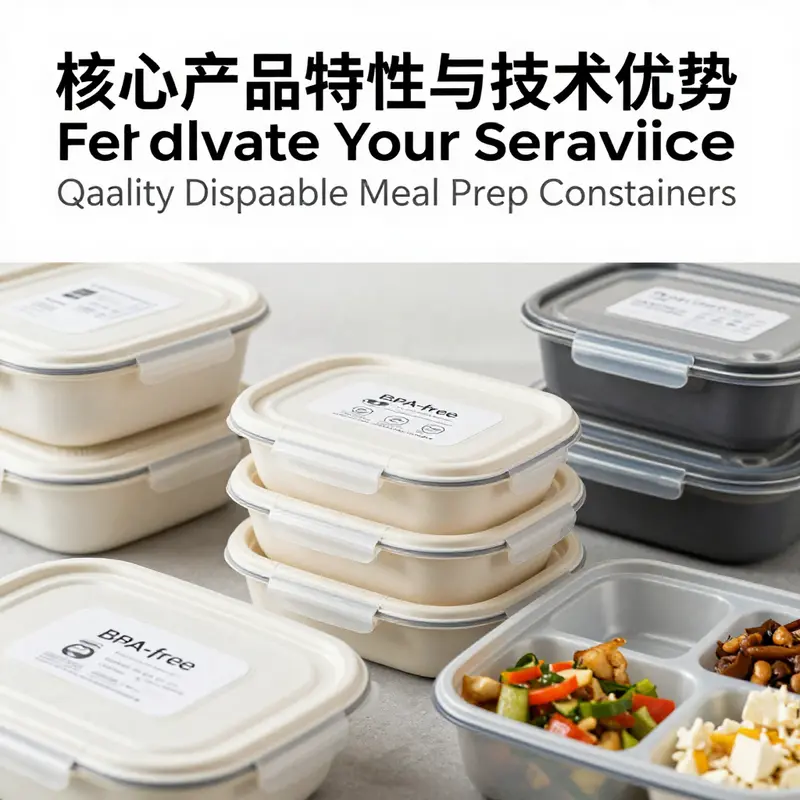 Showcasing the key features of high-quality disposable meal prep containers.