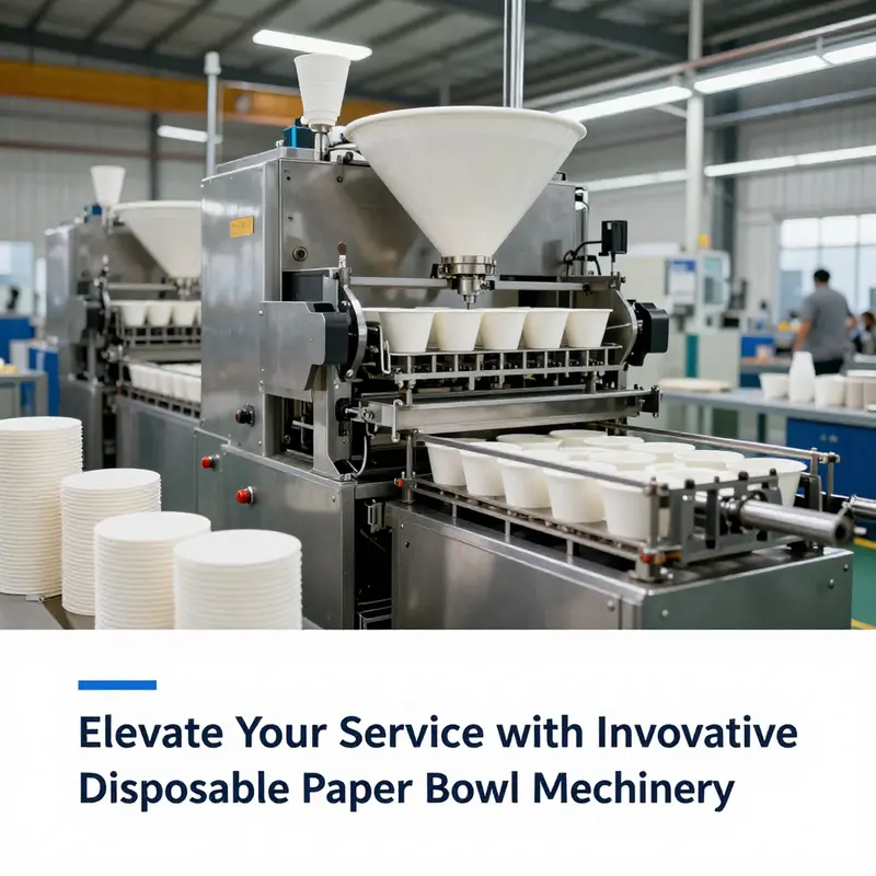 A bustling disposable paper bowl factory demonstrating state-of-the-art machinery and production lines.