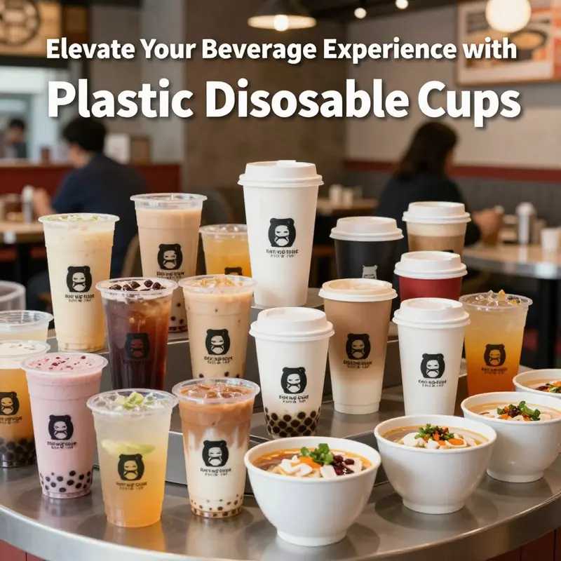 Various styles of Restaurant Depot plastic disposable cups, tailored for diverse beverage applications.