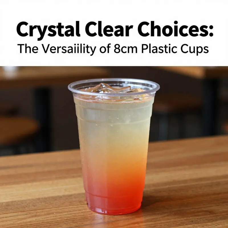Durable clear plastic cup filled with a vibrant beverage, illustrating material quality.