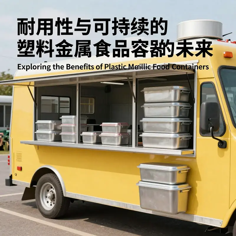 Plastic metallic food containers effectively preserve food freshness.