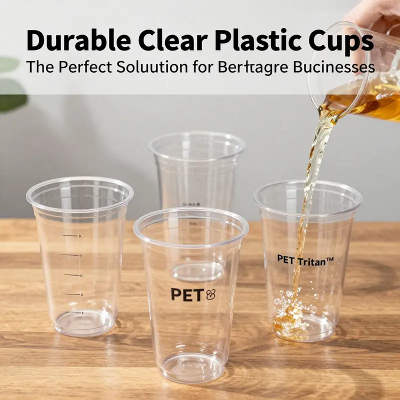 The clarity and strength of durable clear plastic cups crafted from high-quality materials.