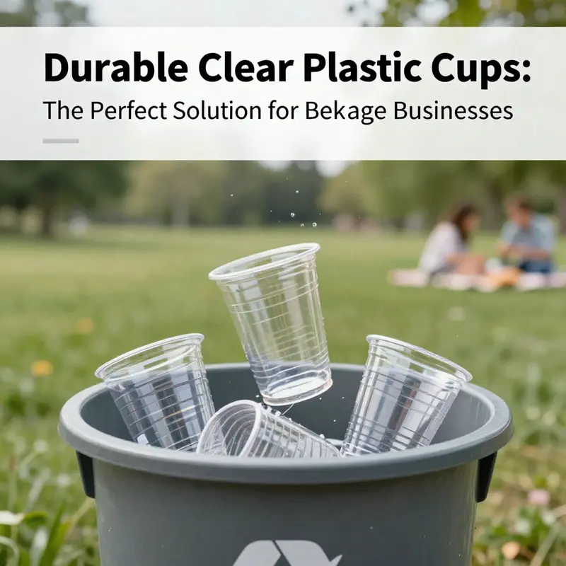 The clarity and strength of durable clear plastic cups crafted from high-quality materials.