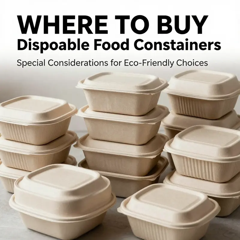 A collection of disposable food containers from leading B2B platforms, showcasing variety in design and material.