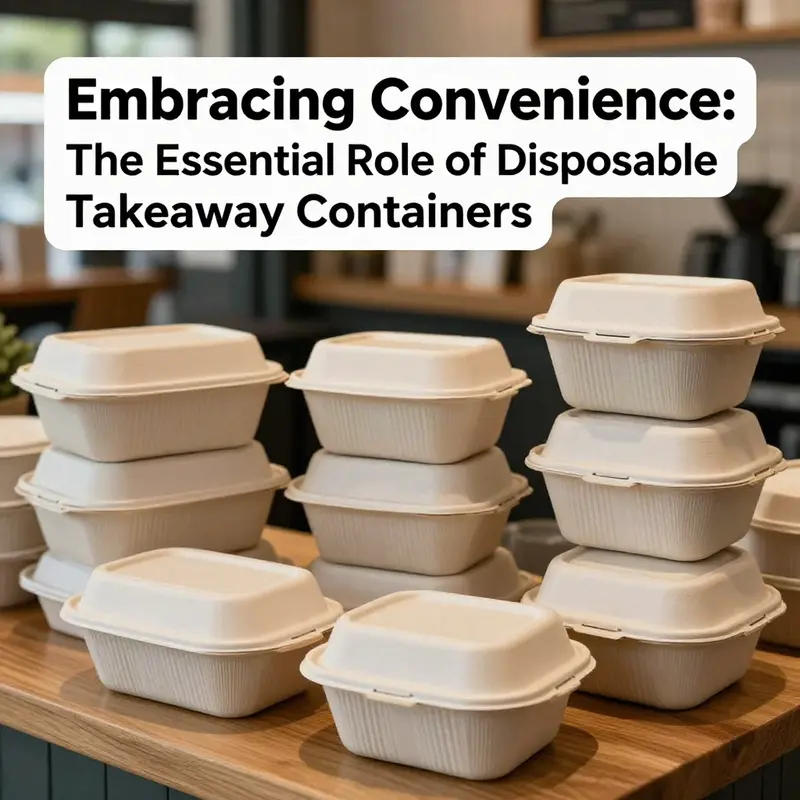 Assorted disposable takeaway containers showcasing their versatility in food service.