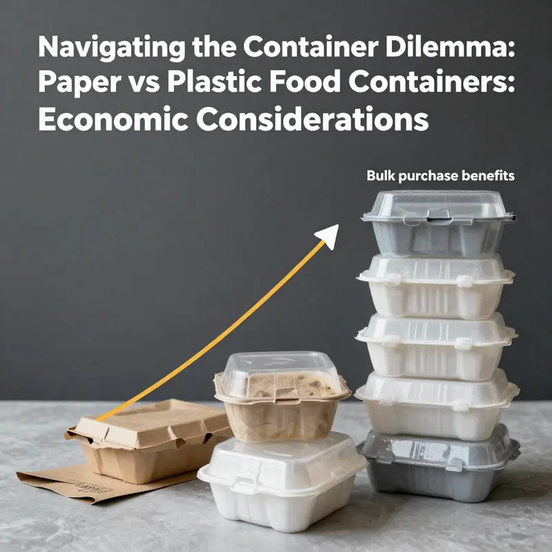 Comparing the environmental impacts of paper and plastic food containers.