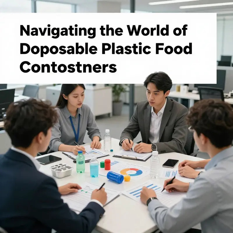 A selection of disposable plastic food containers showcasing various materials ideal for different food applications.
