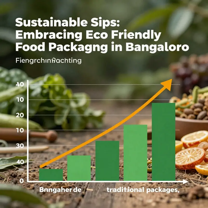 Bangalore street market featuring a variety of eco-friendly packaging options, reflecting the city’s trend towards sustainability.