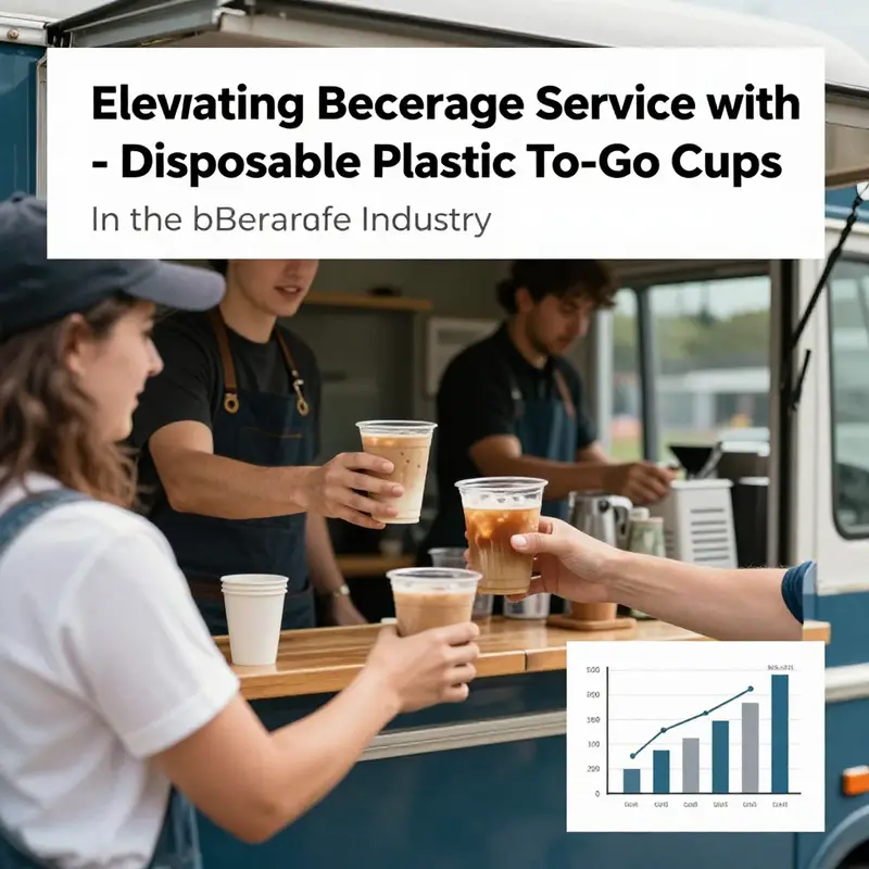 An array of disposable plastic to-go cups demonstrating different materials and design features.