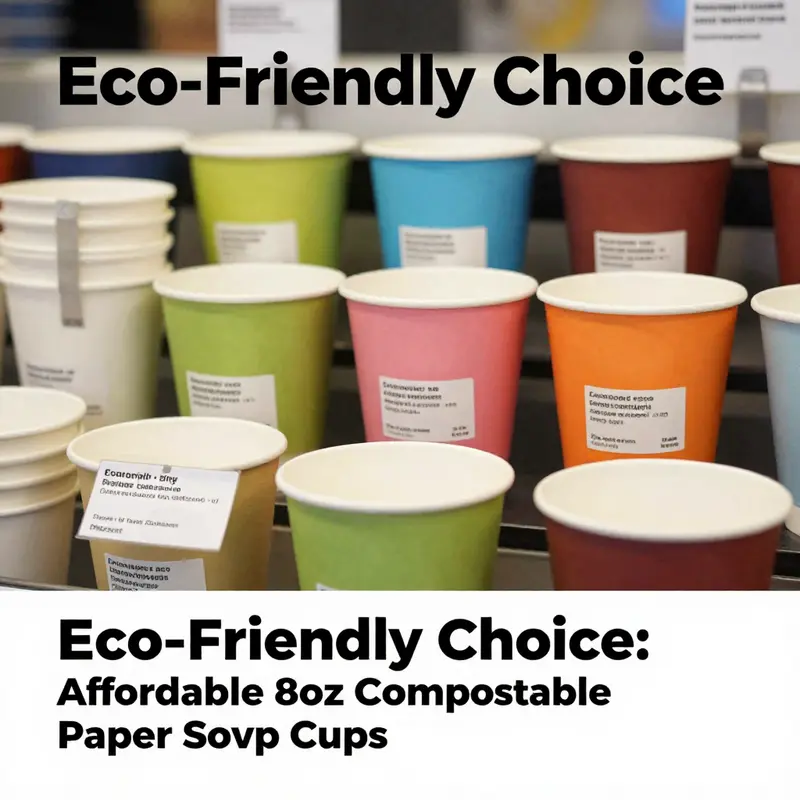Kraft paper soup cups filled with vibrant soup, showcasing their eco-friendly nature amidst fresh ingredients.