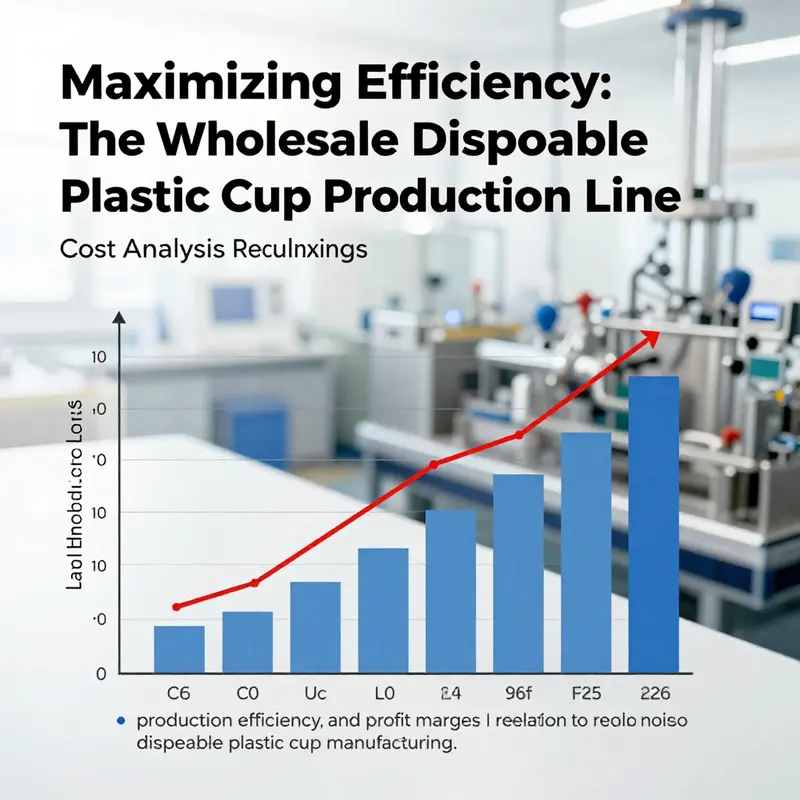 A state-of-the-art production line for disposable plastic cups integrating various manufacturing processes.