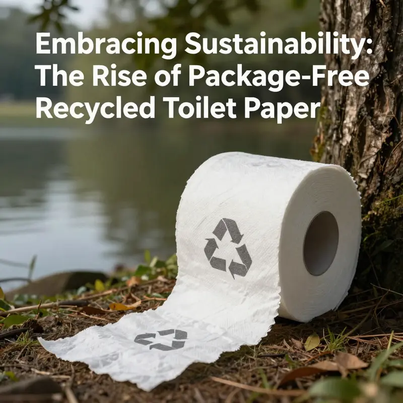 Innovative package-free toilet paper solutions showcasing minimalist designs.