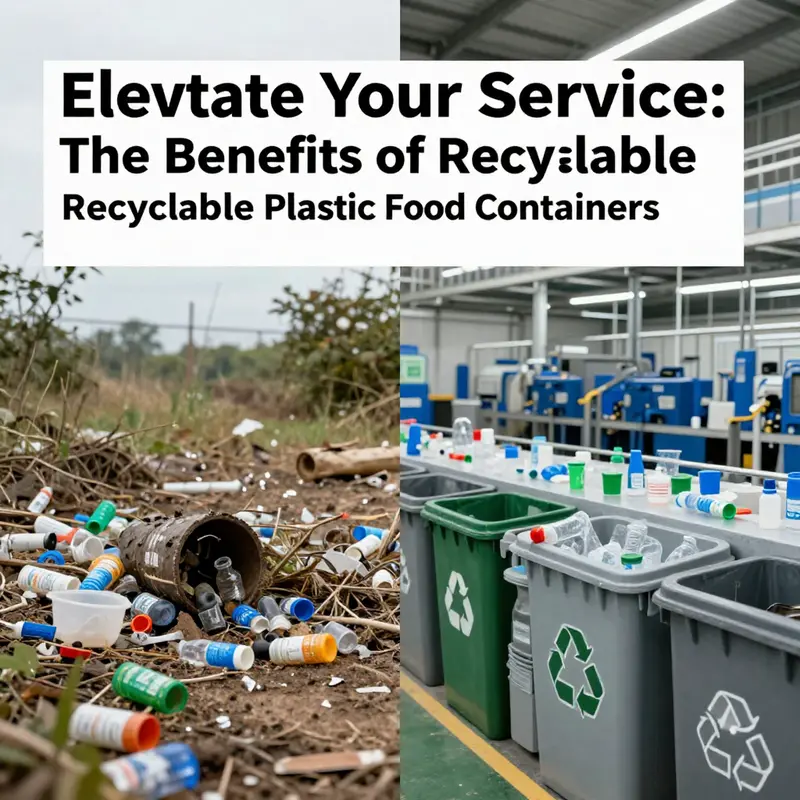 An array of recyclable plastic food containers used in diverse food services.