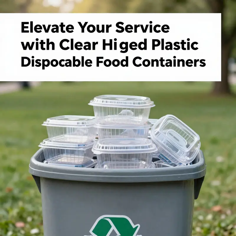 The superior clarity of 1 lb clear hinged plastic disposable food containers enhances food presentation.