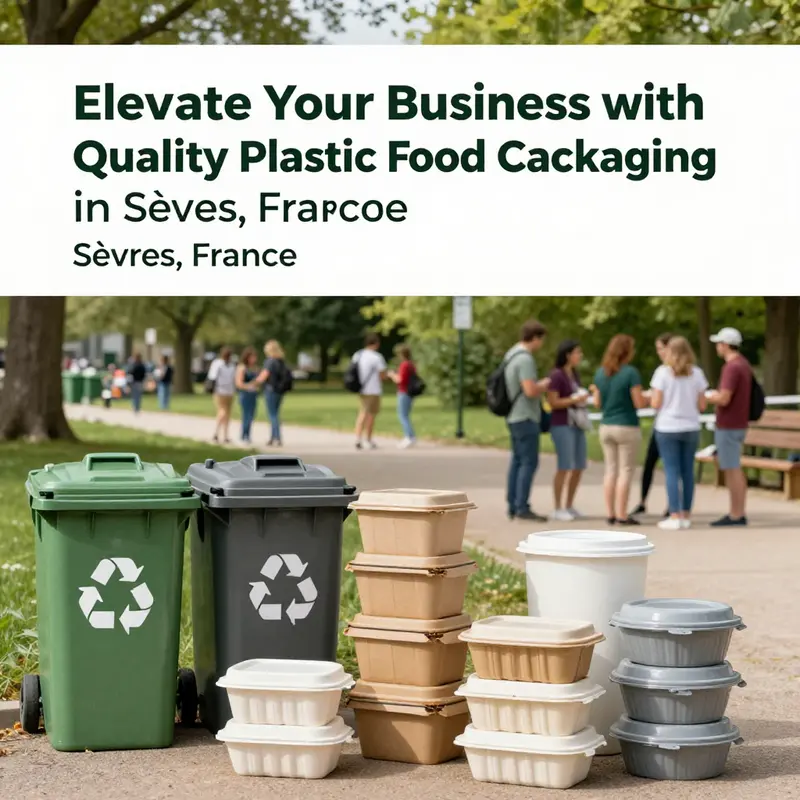 An array of plastic food containers available in Sèvres, suitable for various culinary applications.