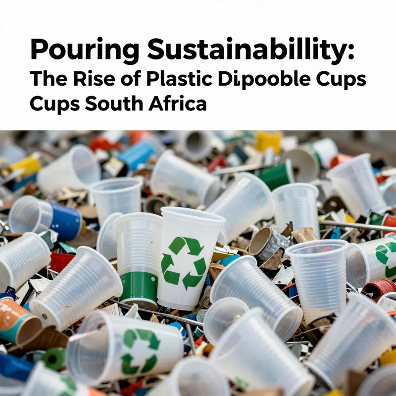 A diverse selection of plastic disposable cups highlighting their variety in design and purpose for beverage services.