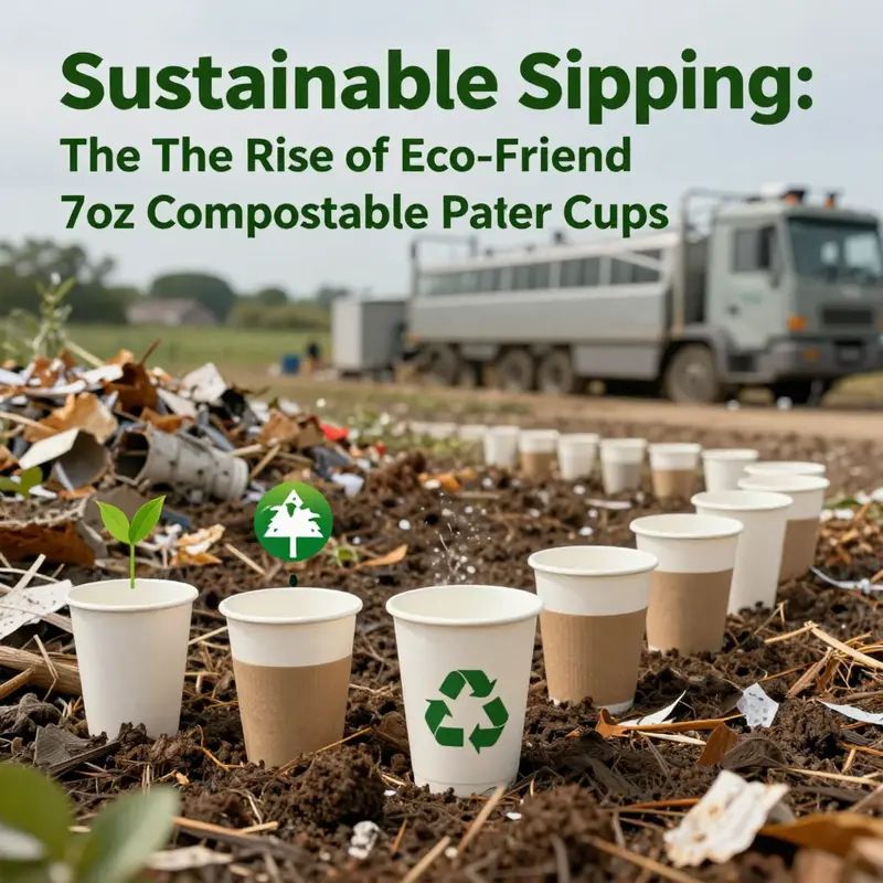 An overview of the materials that compose eco-friendly compostable paper cups.