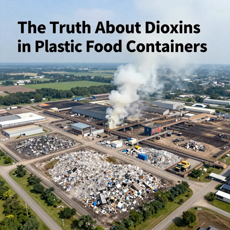 Scientist conducting analysis on plastic food container samples for dioxins.
