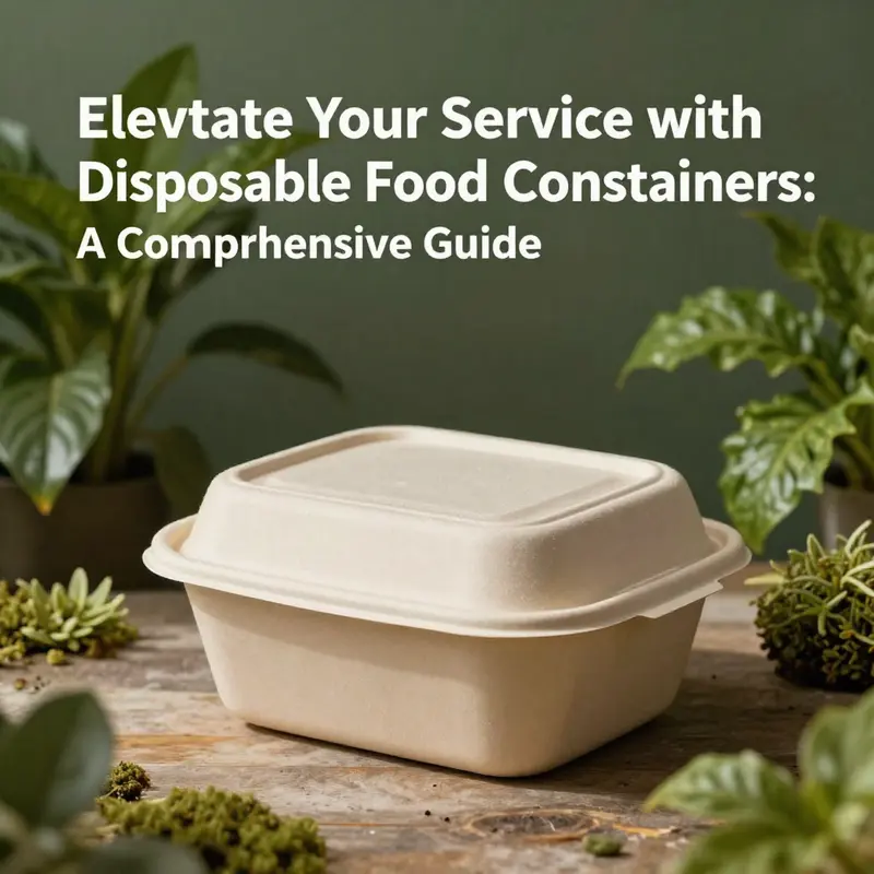 A variety of disposable food containers showcasing different materials used in food service.
