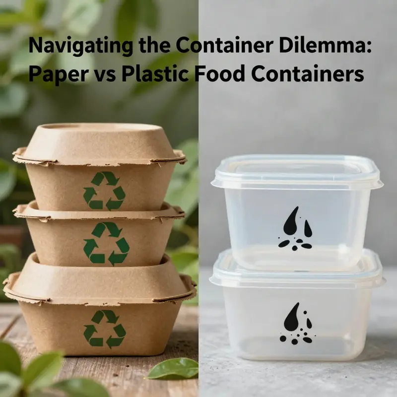 Comparing the environmental impacts of paper and plastic food containers.