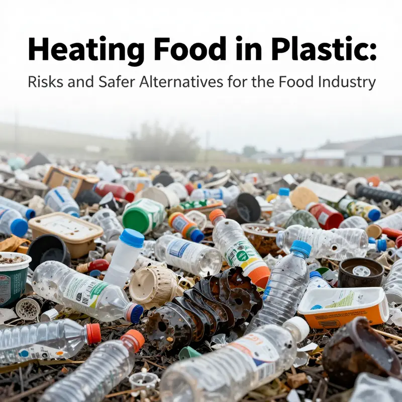The health risks associated with heating food in plastic containers.