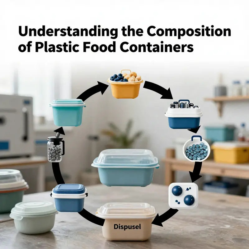 Chemical structures of plastics commonly used in food containers.
