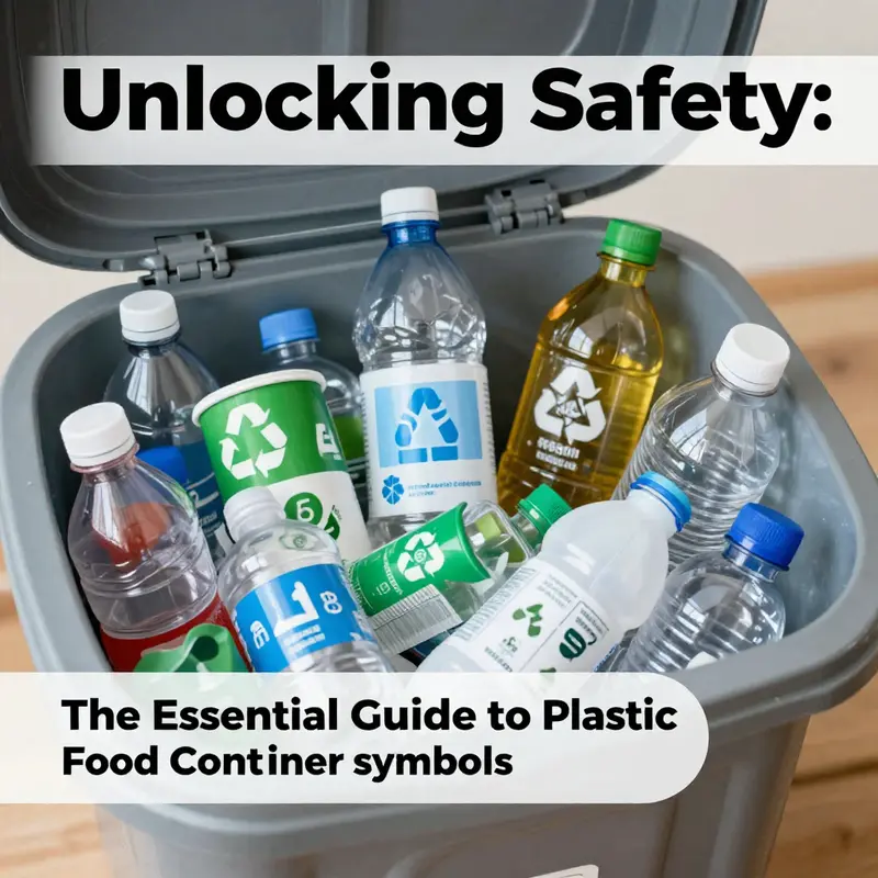 A visual guide to common plastic food container symbols helps businesses identify types of plastics used in packaging.