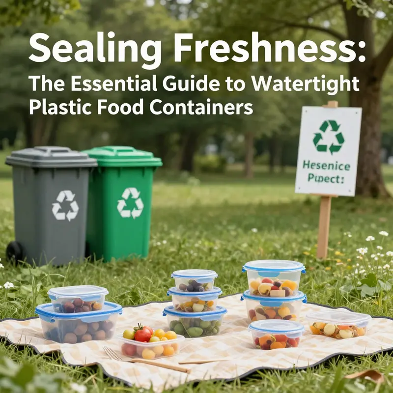 Diverse watertight plastic containers showcasing quality materials and exceptional sealing features.