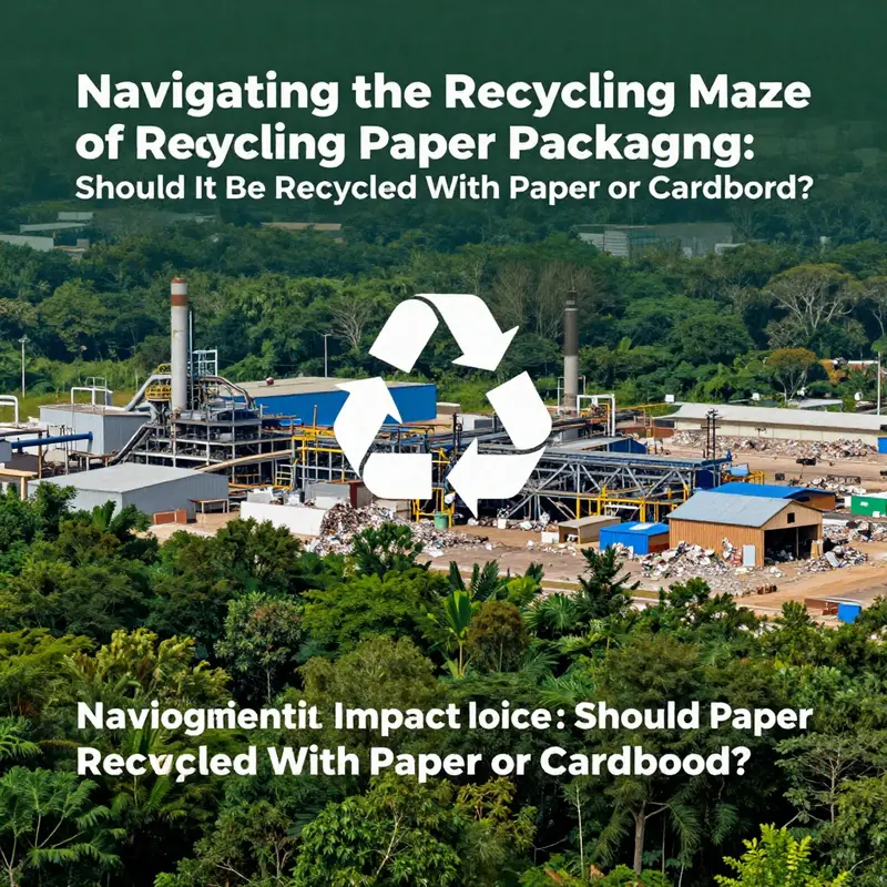 An assortment of recyclable paper packaging materials ready for the recycling process.