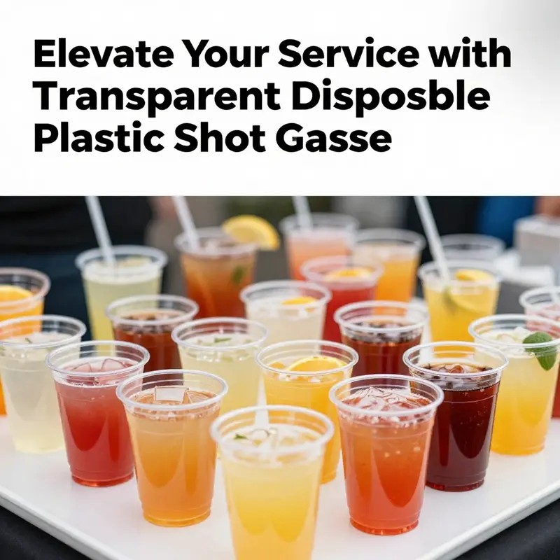 Outdoor event featuring colorful beverages in disposable transparent shot glasses, creating a festive and engaging scene.
