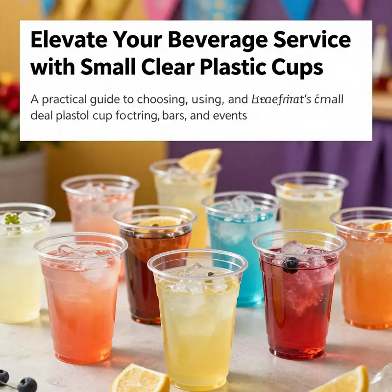 An array of small clear plastic cups filled with various colorful beverages, highlighting their appeal for events and caterings.