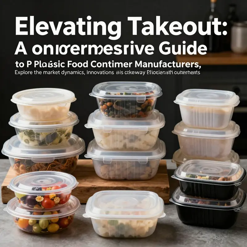 An array of colorful plastic food containers designed for takeaway, representing the variety and convenience they offer for different food items.