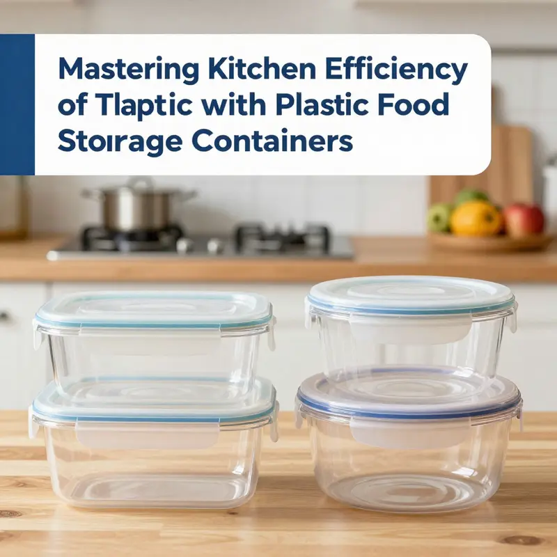 Different materials used in plastic food storage containers.