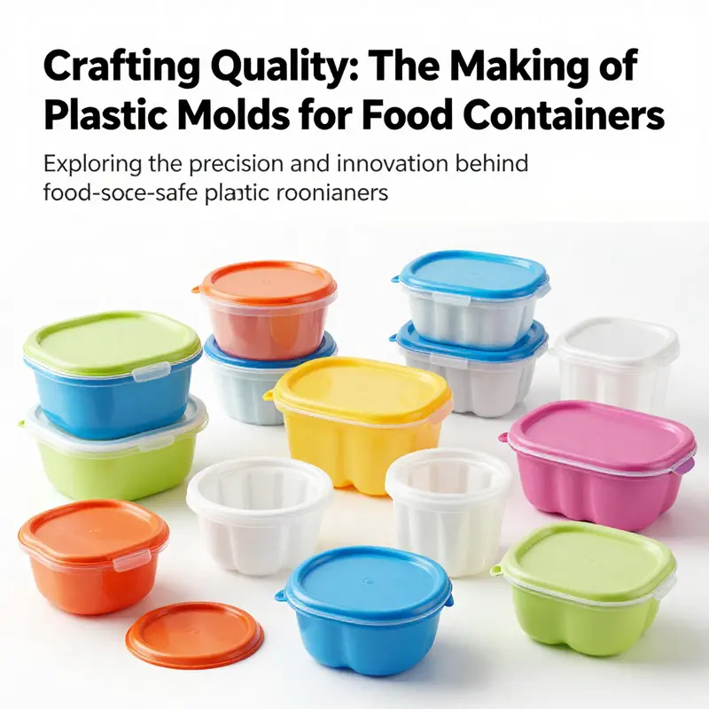 An assortment of plastic food containers in different sizes and shapes, designed for food service.