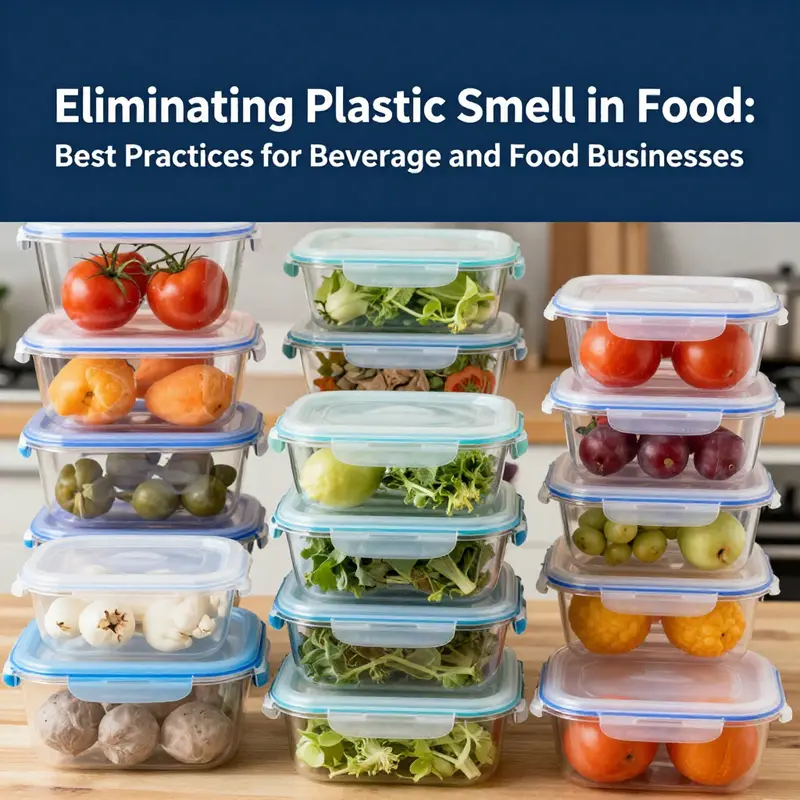 A selection of food-safe containers that prevent odor absorption.