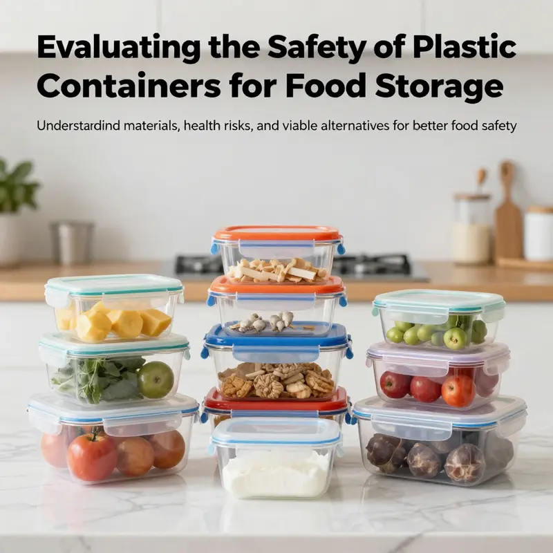 An extensive display of different food storage containers, illustrating the discussion of plastic safety and alternatives.