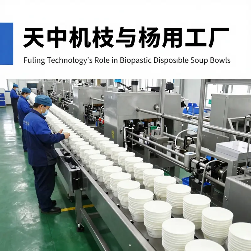 An overview of Fuling Technology’s state-of-the-art facility for manufacturing bioplastic disposable soup bowls.