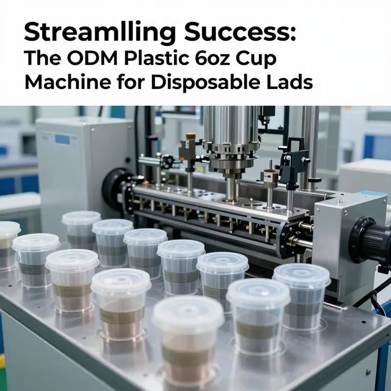 An advanced ODM plastic 6oz cup machine efficiently producing high-quality disposable lids.