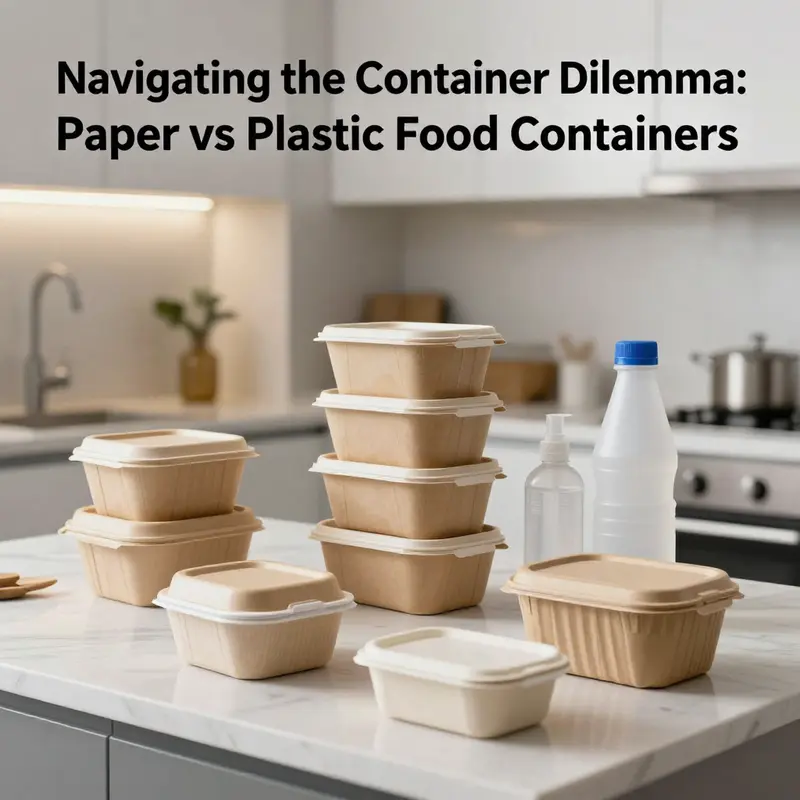Comparing the environmental impacts of paper and plastic food containers.