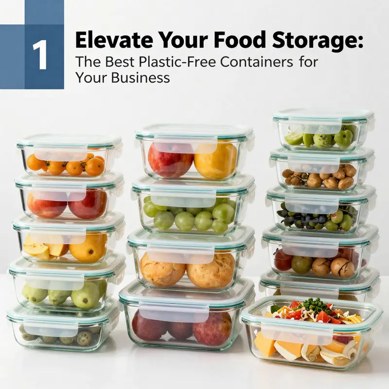 Glass storage containers showcasing clarity and versatility, ideal for food preservation.