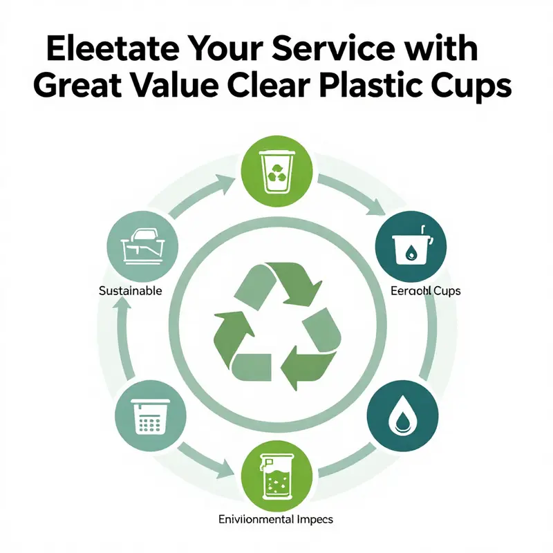 Overview of Great Value Clear Plastic Cups showcasing sizes and pack quantities.