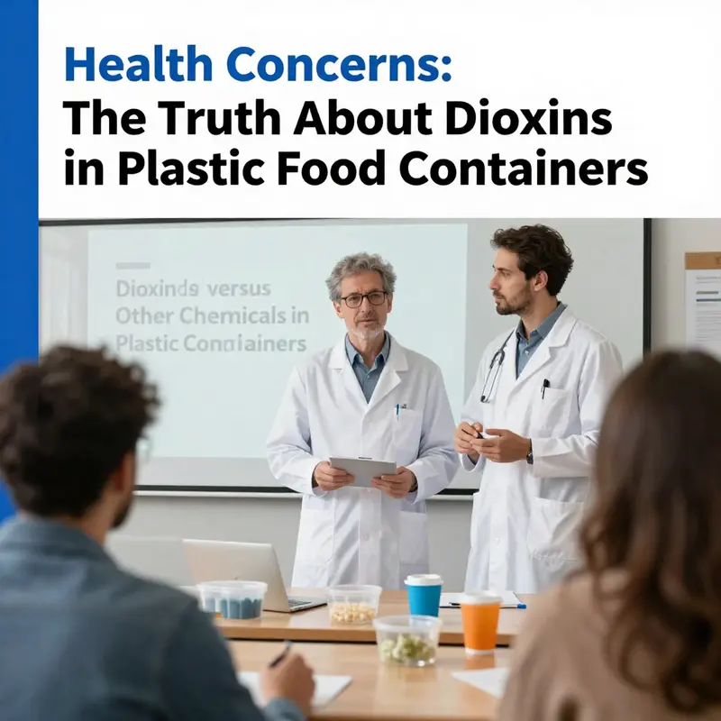 Scientist conducting analysis on plastic food container samples for dioxins.