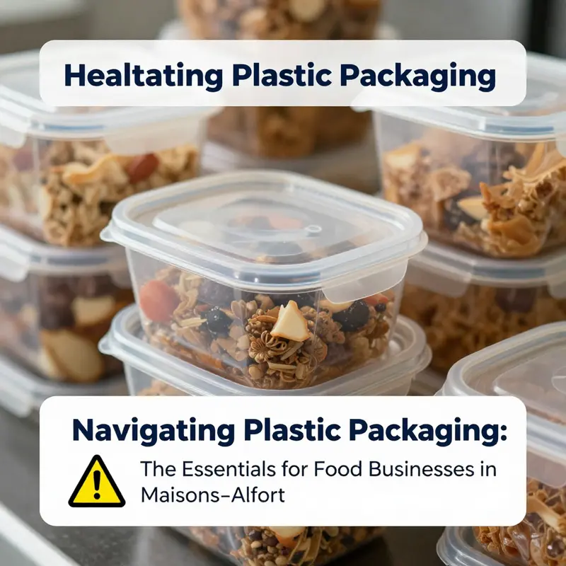 The impact of microplastics on food containers in Maisons-Alfort, illustrating contamination risks.