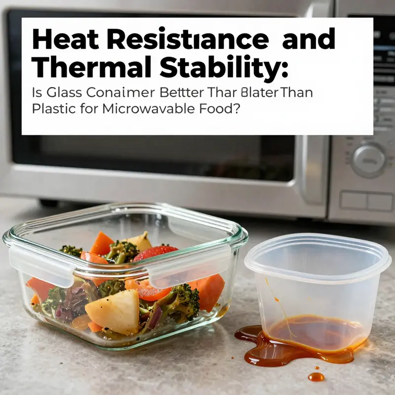 The dangers of chemical leaching from microwavable plastics compared to the safety of glass containers.