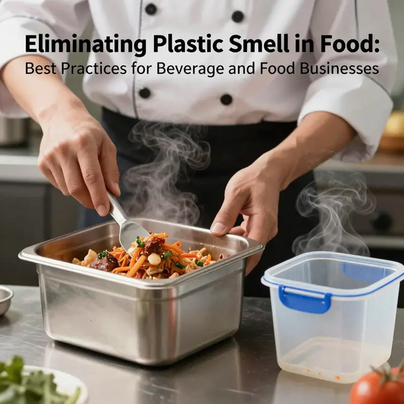 A selection of food-safe containers that prevent odor absorption.
